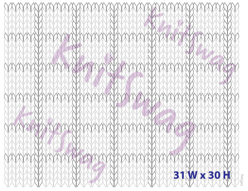 Best Knitting Chart for Designing Fair Isle Knitting  BLANK | Better than a spreadsheet!